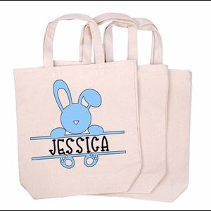 Personalized Easter tote bag